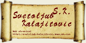 Svetoljub Kalajitović vizit kartica